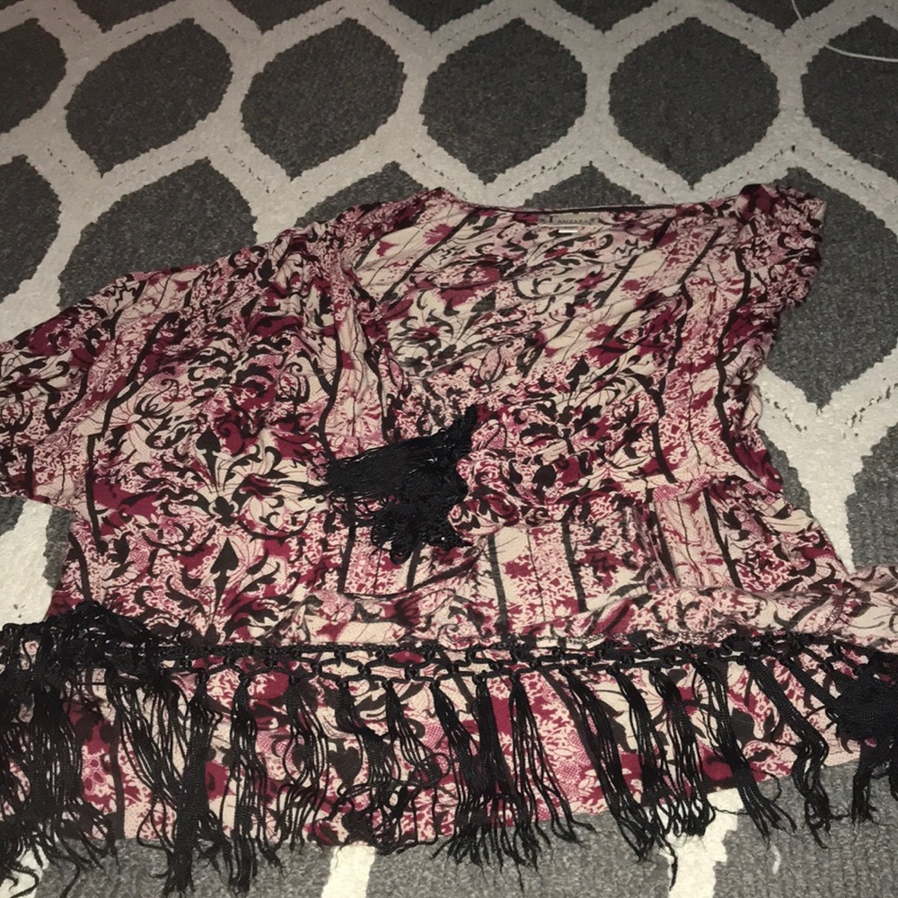 Fringe dress cover up